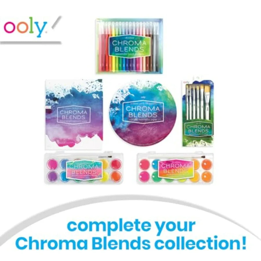 Pearlescent Watercolor Set 12 Colors for  Adults , Paints in a Compact Portable Case
