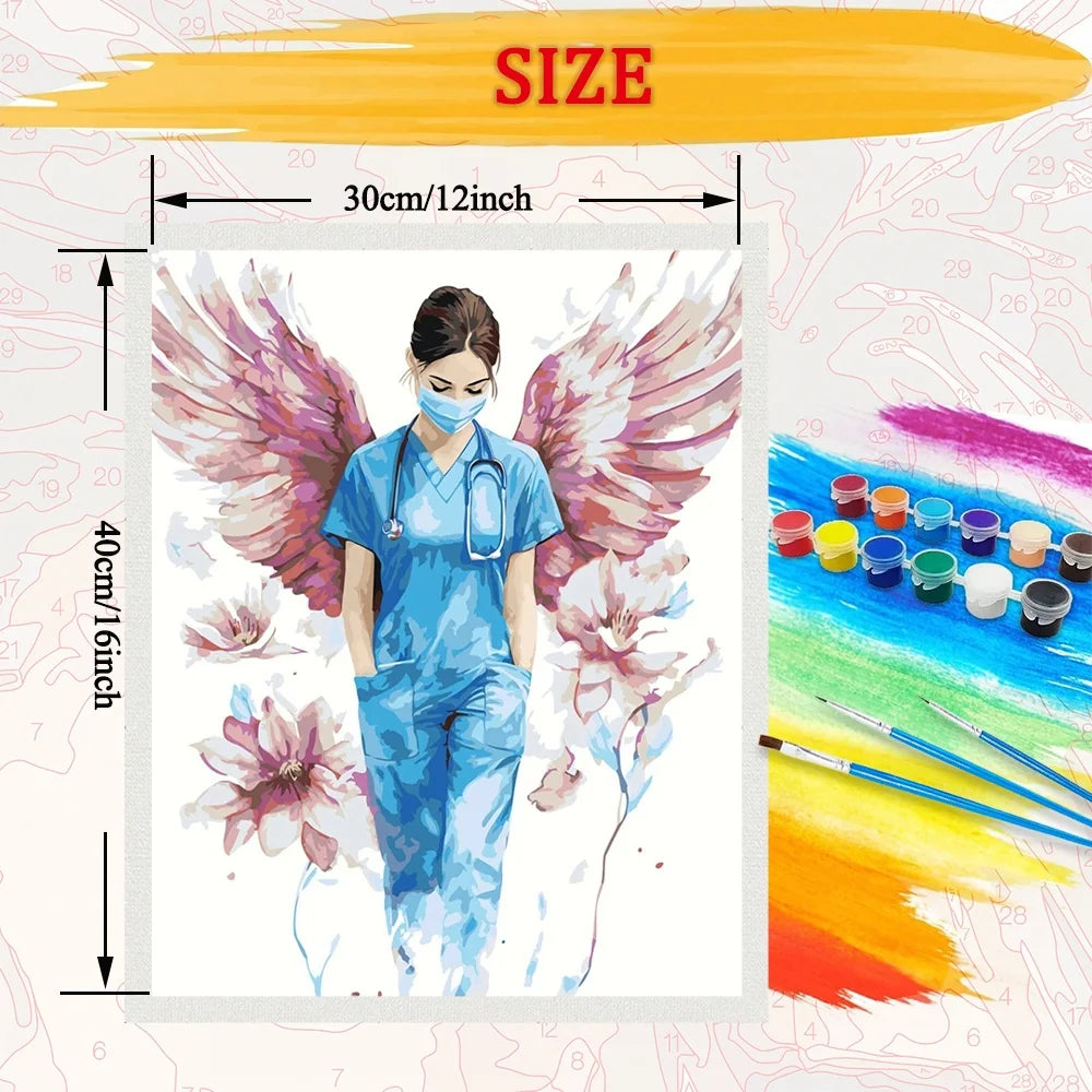 Angel Paint By Numbers For Adult Diy Art