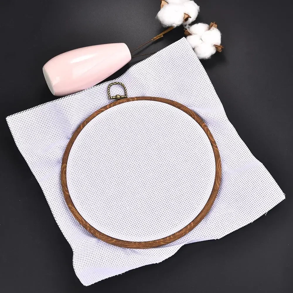 Round Wooden  Embroidery Hoop Rings For DIY Cross Stitch