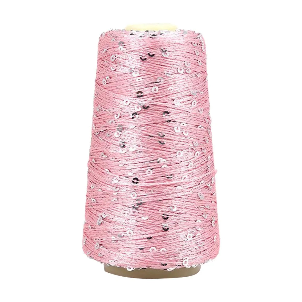 100g/Roll Multicolor Fine Gold Silver Yarn Dia.0.8mm Crochet Accessories Shiny Yarn Hand-woven Supplies DIY