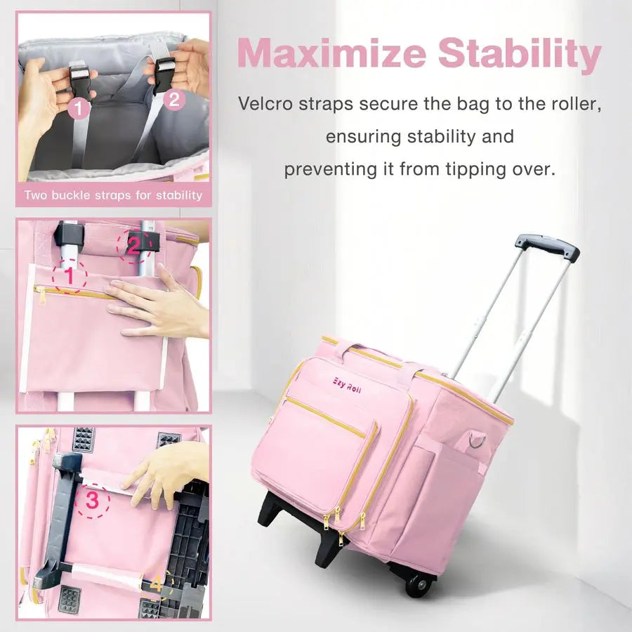 Craft Bag, Detachable Wheels, , Craft Storage Organizer, Sewing Machine Case