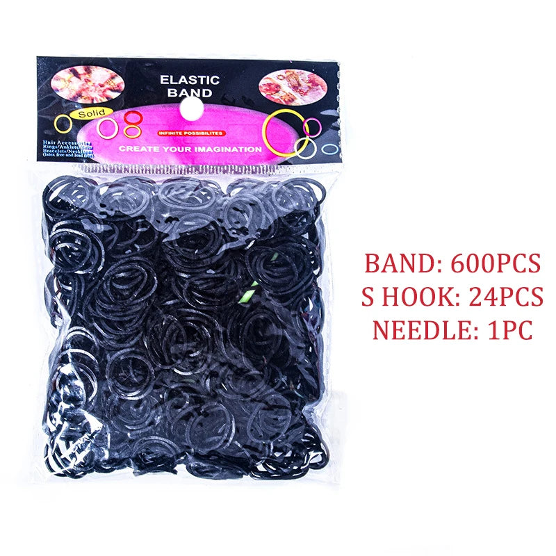 Bracelet Making Kit with Crochet Hook DIY Rubber Band Woven Bracelet