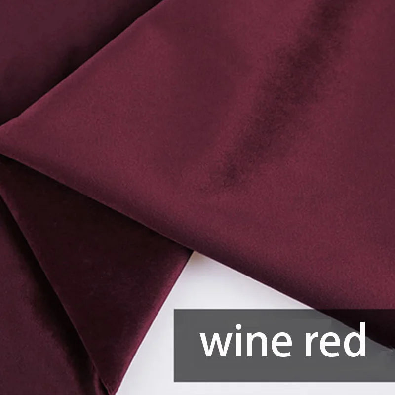 1/3/5M 14Colors Velvet Fabric DIY For Sewing Home Textile Clothing
