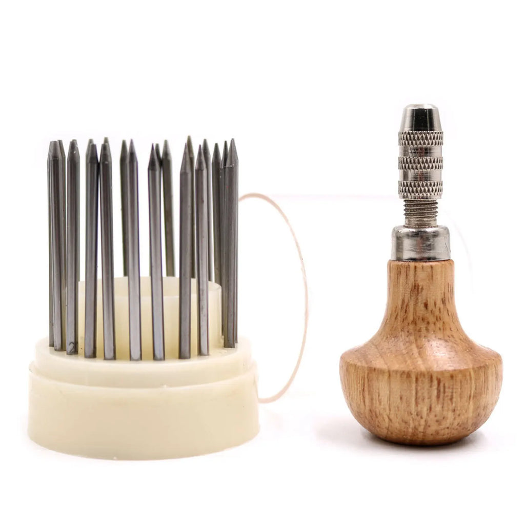 23Pcs/set Beading Tool Diamond Stone Pearl Grain Wood Handle