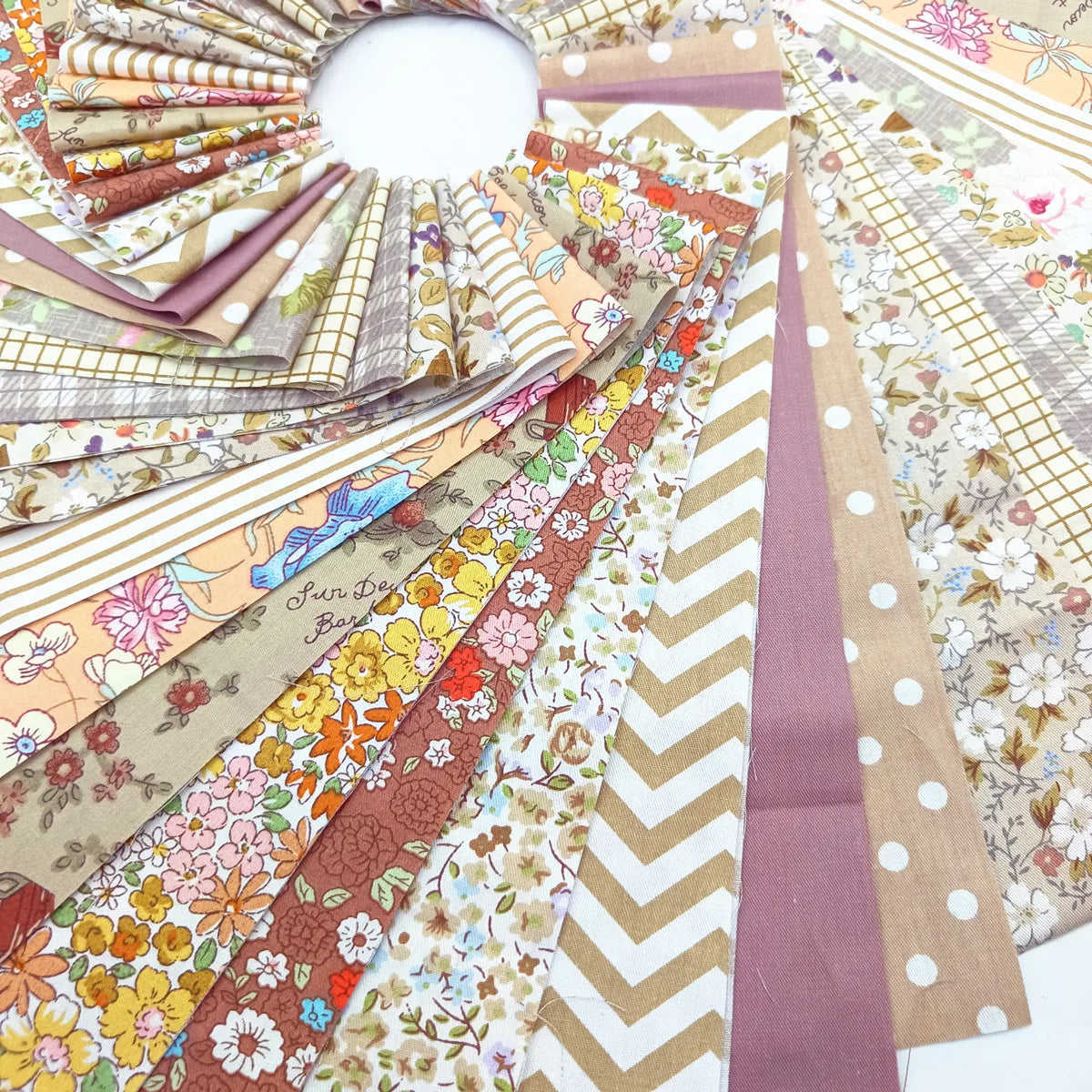 Colorful Printed Precuts Fabric Jelly Rolls Sewing Material Cotton Strip DIY Cotton Patchwork Strips