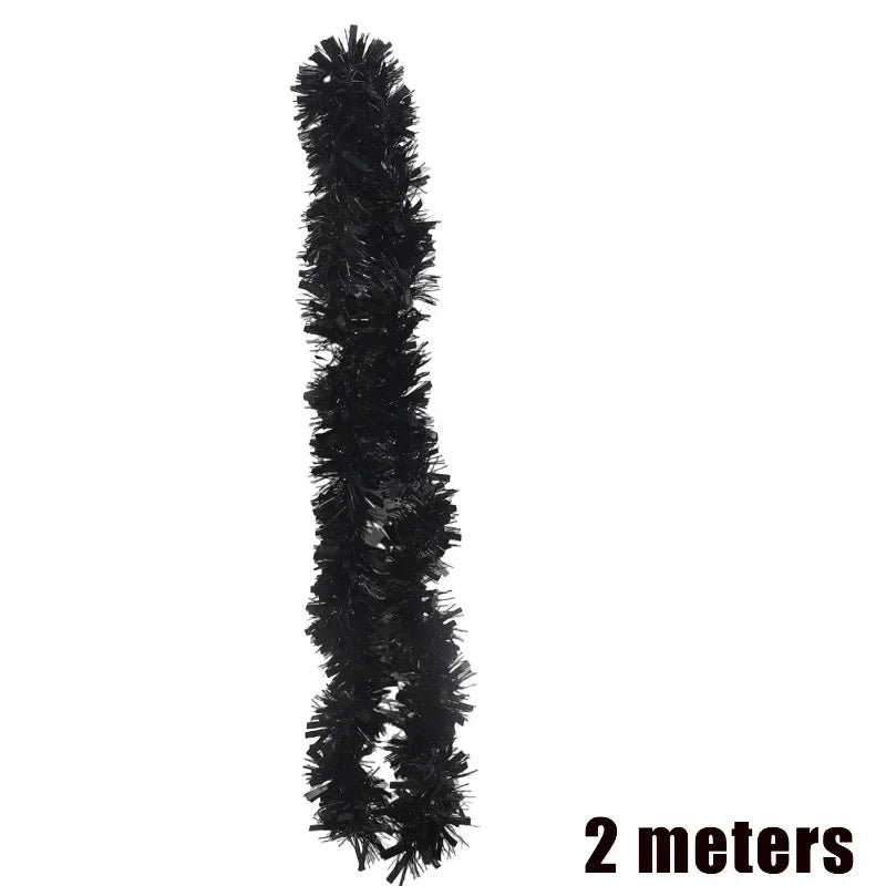 Tinsel Garland DIYRibbon Wreath Christmas Ornaments, DIY Party Decoration