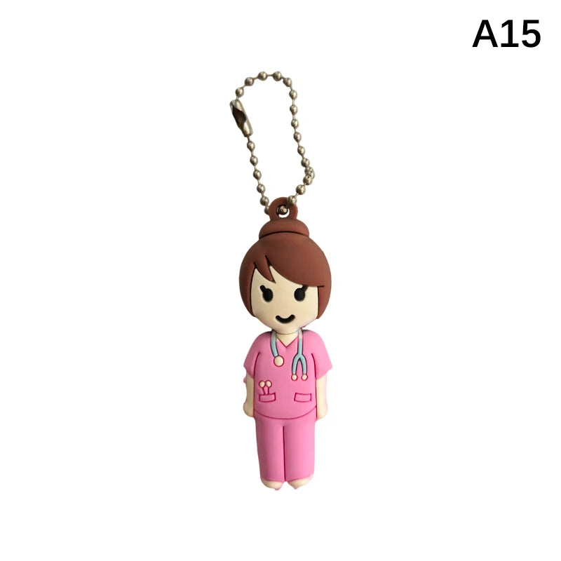 1PCS PVC Ampoule Bottle Opener Keychain Syringe-Shaped Cutter Nurse Doctor Aid Medication Vial Breaker Tool