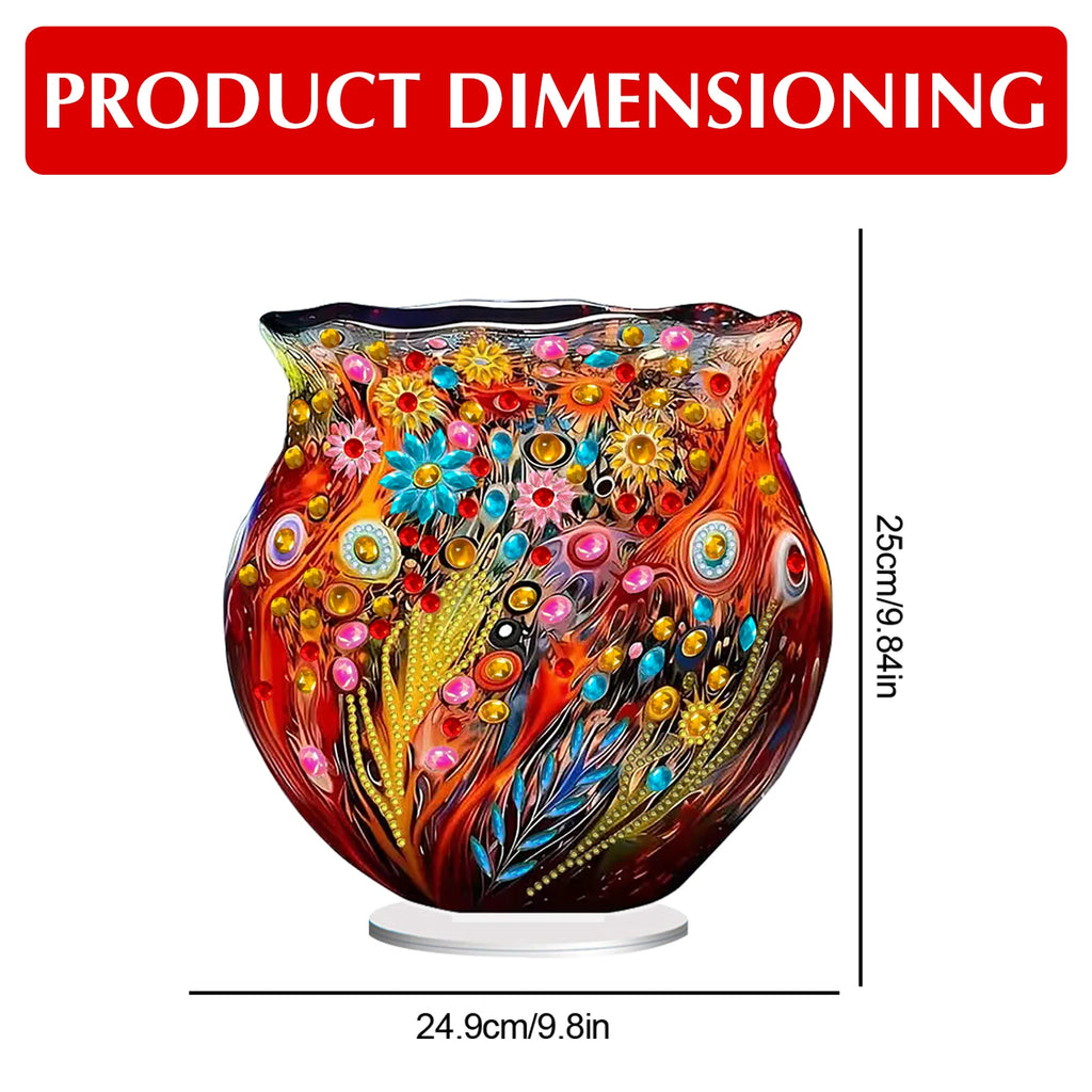Acrylic Special Shape Flowers Diamond Art Paintings Kits.