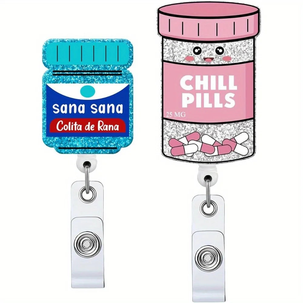Fun cartoon pill ID clips for nurses & medical students.