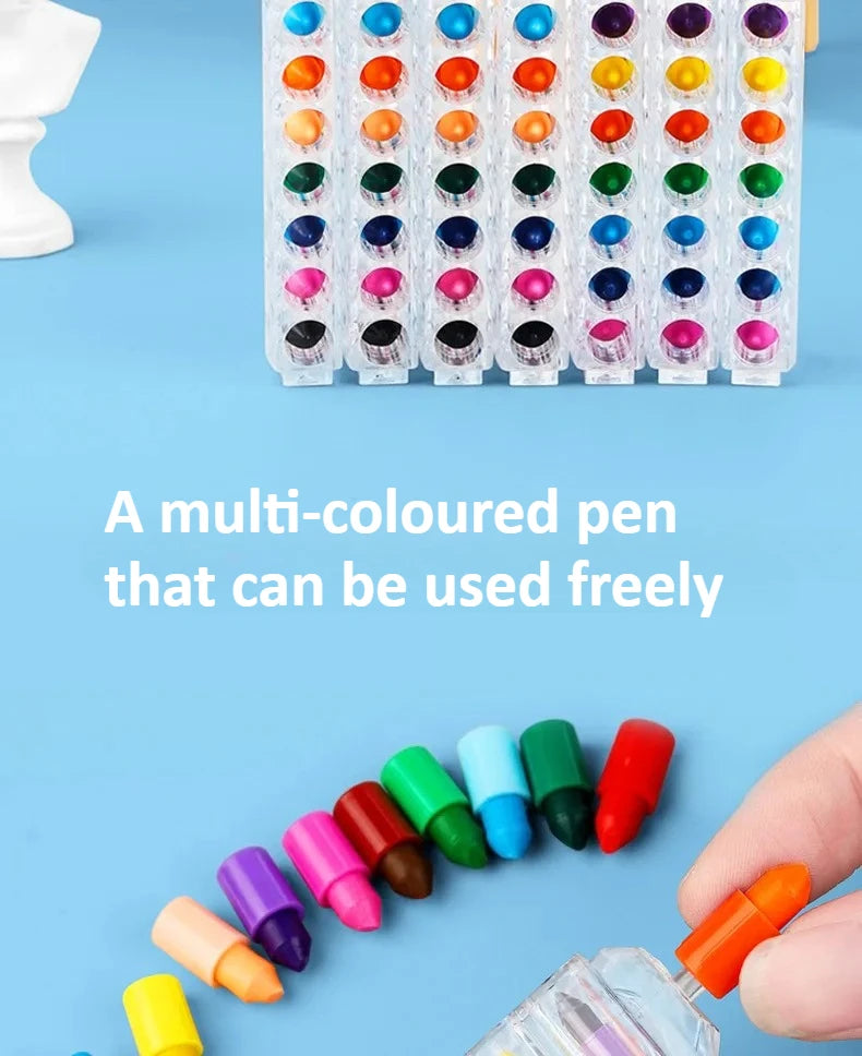 1Pcs 8 color Crayons Creative , Oil Pastel Colored Pencil