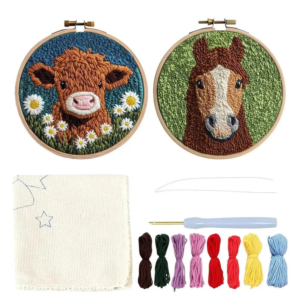 Punch Needle Embroidery Starters Kit Punch Needle Kit