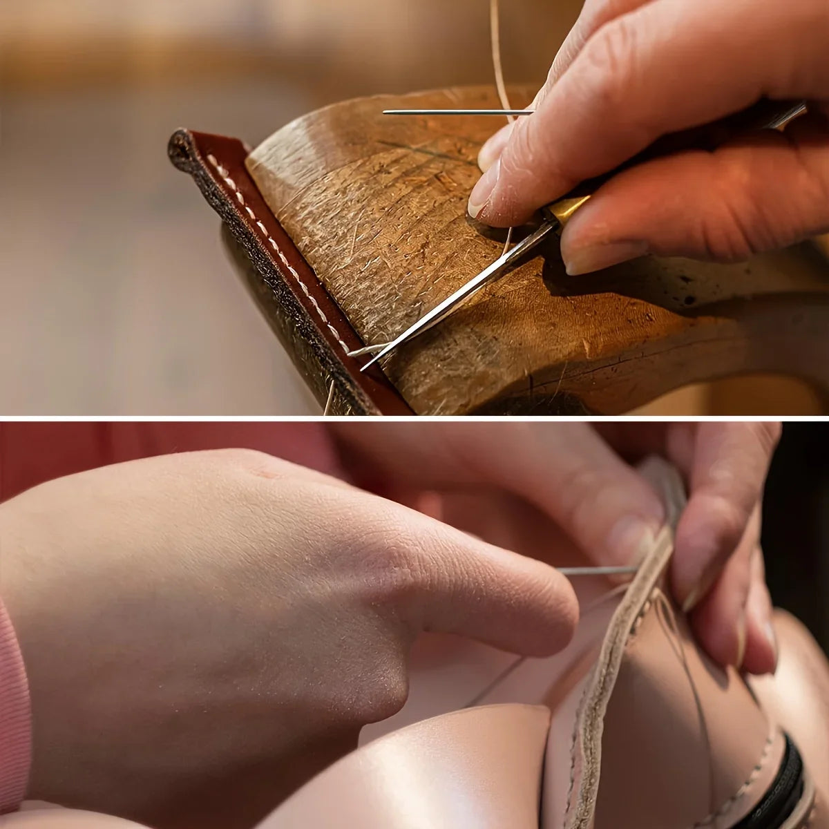 7pcs Professional Lockstitch Sewing Kit, High-Quality DIY Handcraft, & Leather Repair