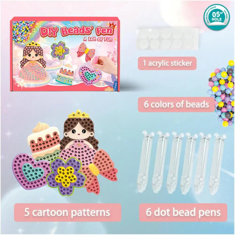 Bead Painting Kit for Kid Art Crafts & Cartoon Kit for Children