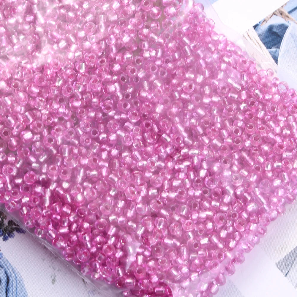 1000/500/200Pcs Glass Transparent Seed Bead Spacing Beads