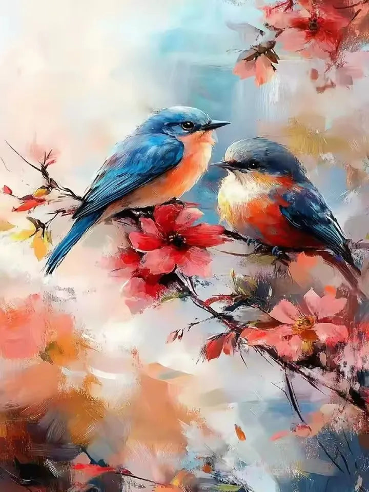 5D Diamond Painting Set Hummingbird Flower Bird Art Embroidery Home Wall Decoration Gifts.