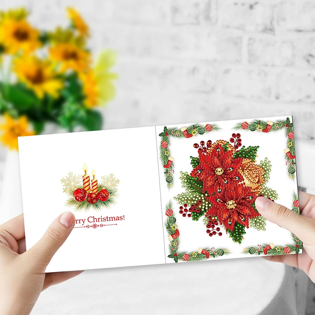 DIY Christmas Greeting Cards 12pc Diamond Painting Kits