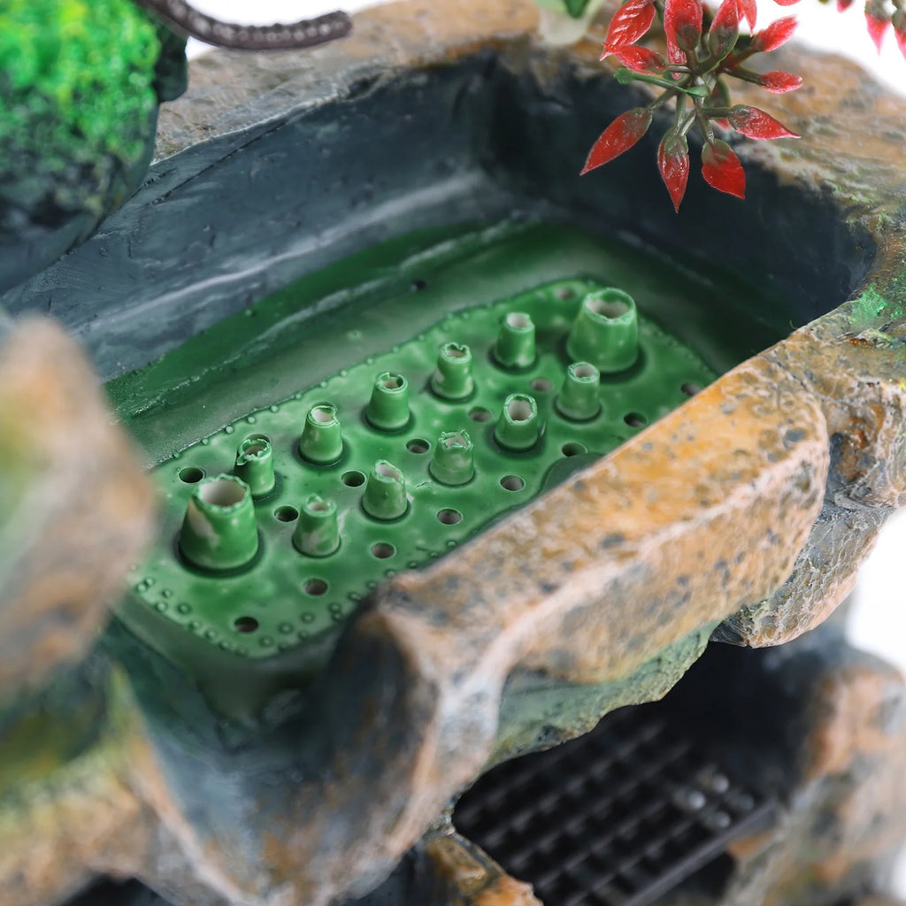 Indoor Room Fountain Waterfall Decor Desktop Fountain Decoration Water Feature with Colour Changing LED Lighting Zen Meditation