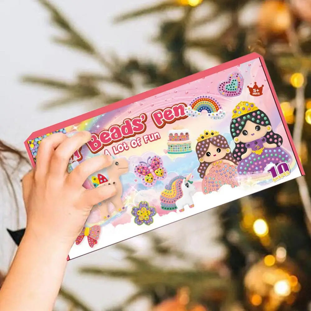 Bead Painting Kit for Kid Art Crafts & Cartoon Kit for Children