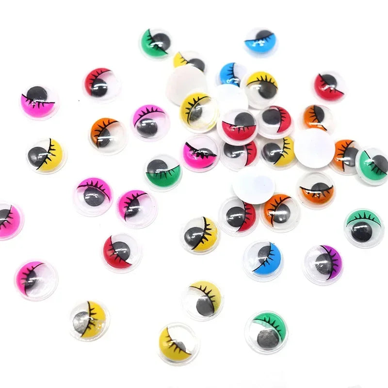 210-800PCS Self Adhesive Doll  Eyes for DIY Craft Toys Googly Wiggly Eyes Scrapbooking Decor Craft Supplies 4/5/6/7/8/10/12mm