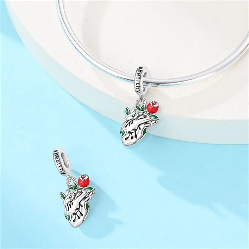 Original 925 Sterling Silver Charm Beads Medical Series