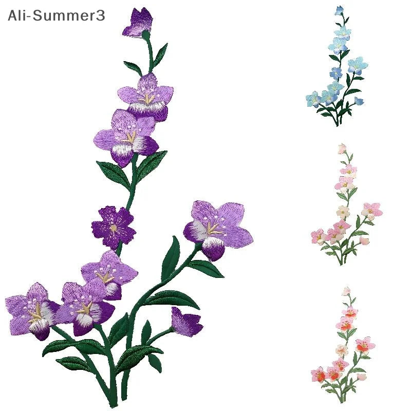 Flower Ironing Stickers Embroidered Patches Decals Skirts Clothing Accessories