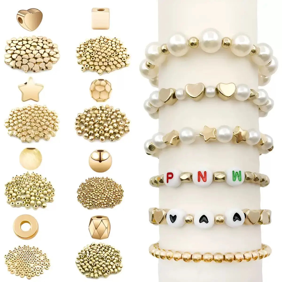 300/500pcs/800 CCB ABS Beads for Jewelry Making kit