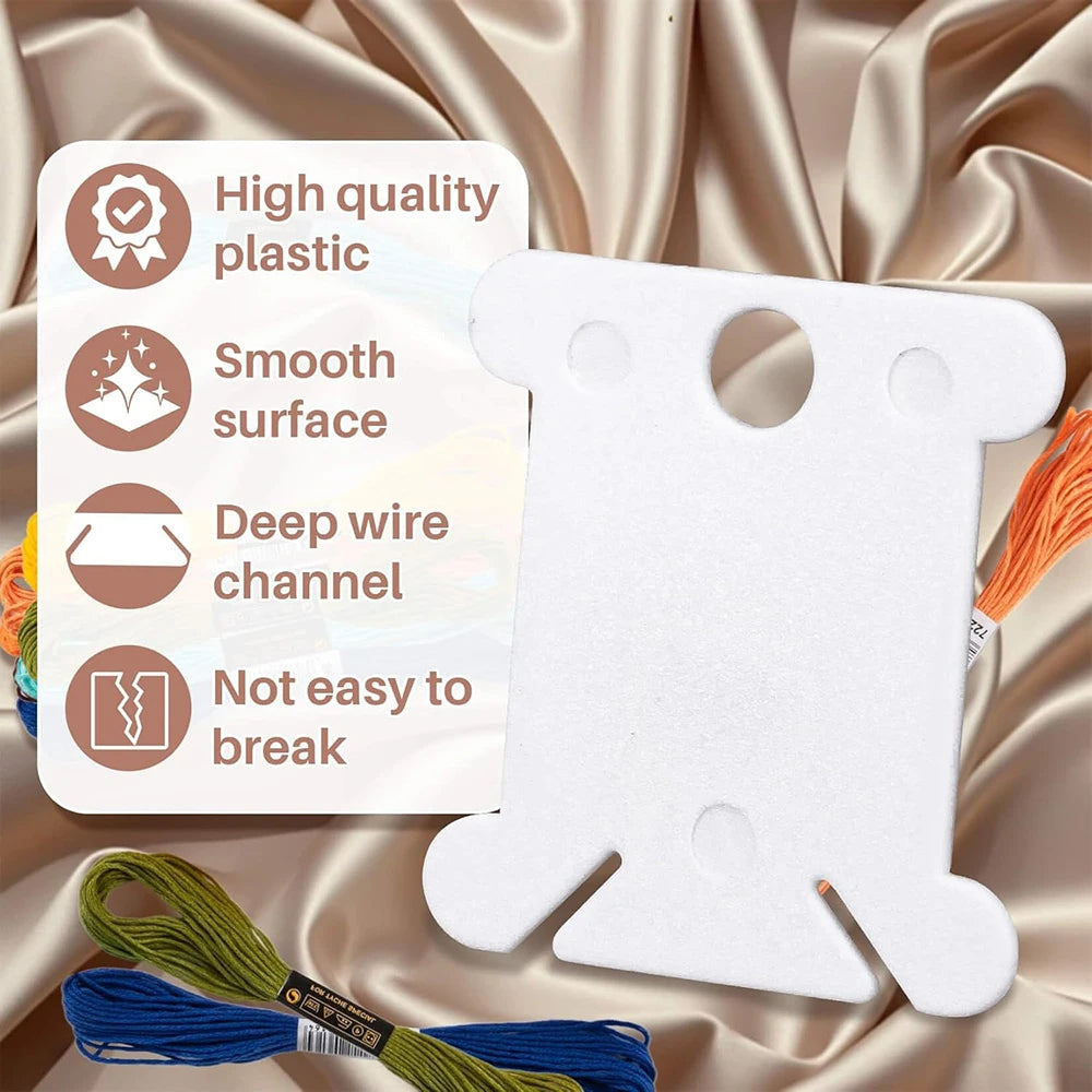 Plastic Embroidery Floss floss Organizer for Cross Stitch Yarn Bobbin Winder  Thread Storage