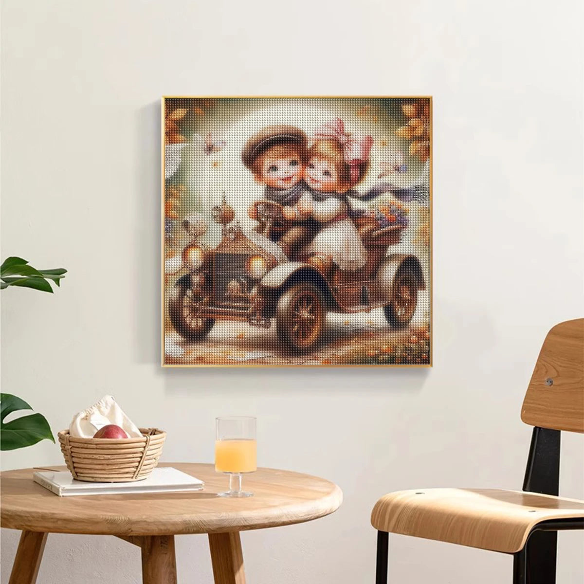 DIY Diamond Painting Library Scenery Full Diamond Mosaic Art Rhinestone Landscape Home Decoration