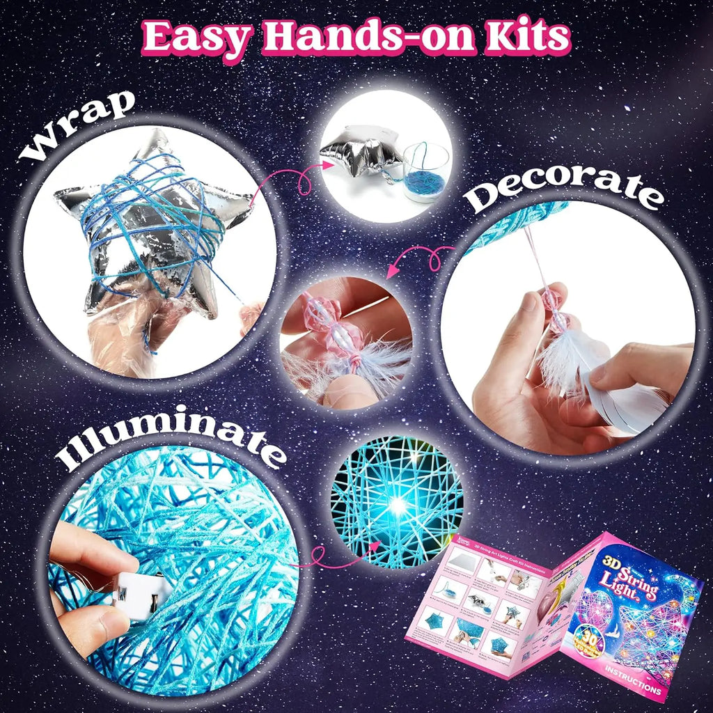 3D String Art Kit Light Up String Light Toy
