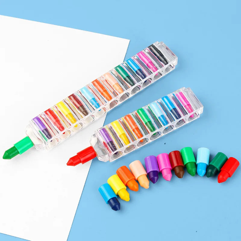 1Pcs 8 color Crayons Creative , Oil Pastel Colored Pencil