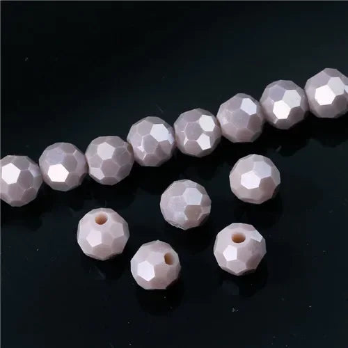 Round Spacer Glass Beads For Jewelry Making DIY Accessories