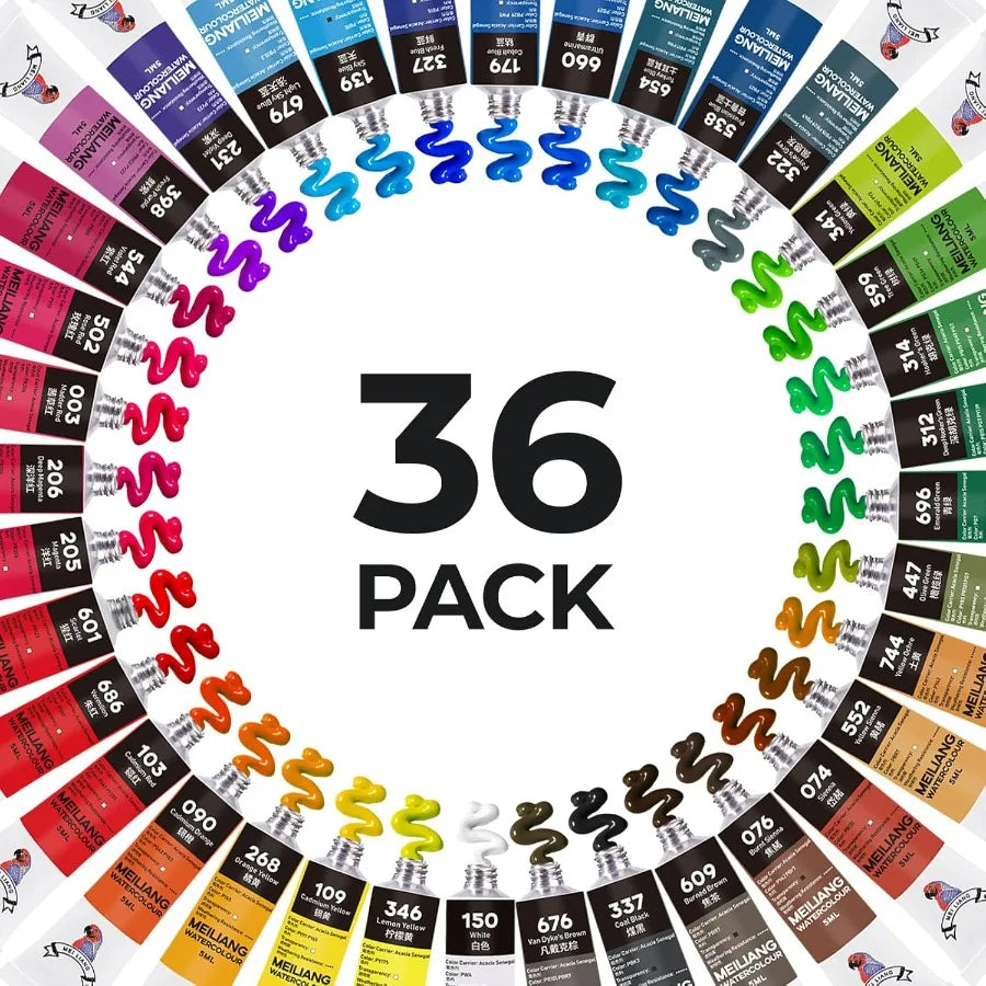 MeiLiang Watercolor 36 Colors Paint Set
