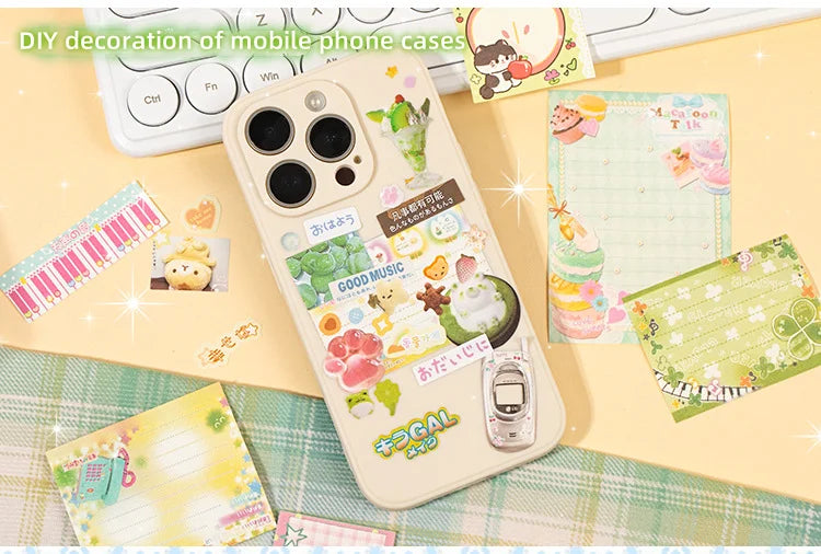72Pcs/bag Good Mood Maker Cut Film Sticker Book