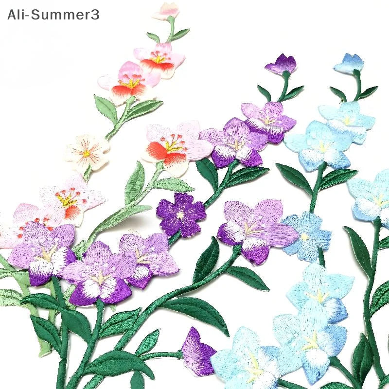 Flower Ironing Stickers Embroidered Patches Decals Skirts Clothing Accessories