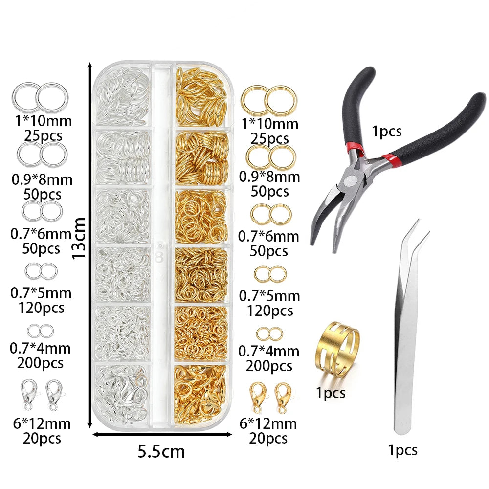 930pcs/Box Jewelry Findings Kits