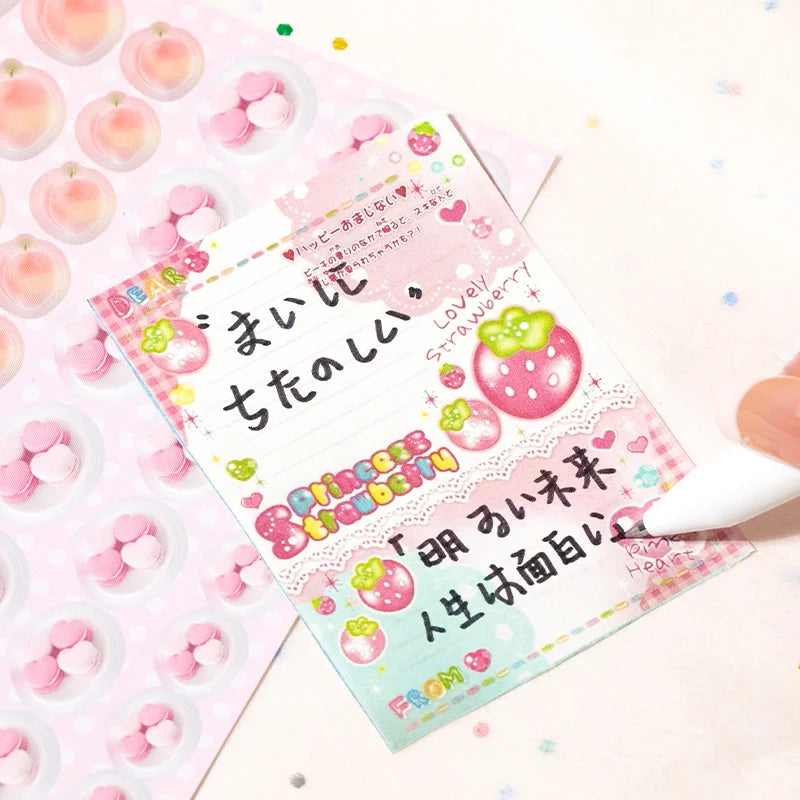 72Pcs/bag Good Mood Maker Cut Film Sticker Book