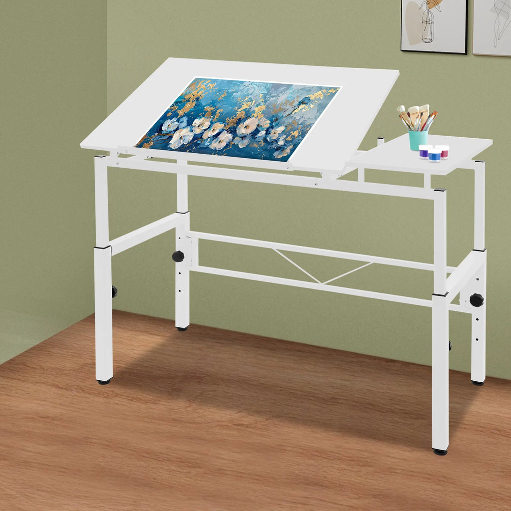 120x60cm Adjustable Drawing Table, Tilt & Height Adjustable Drafting Desk