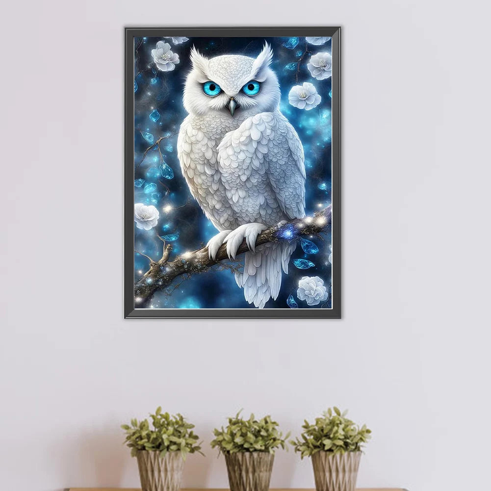 5D DIY Drill Partial AB Diamond Painting Owl Kit