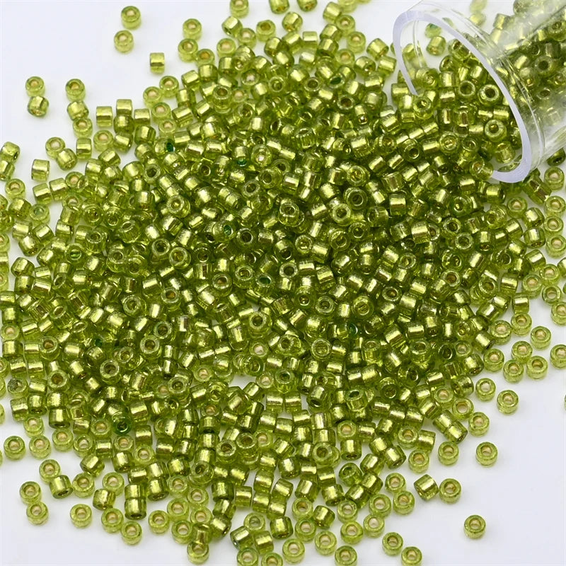 2mm Silver Colour Inside Mini, Beads Glass Craft Beads For DIY Art Craft