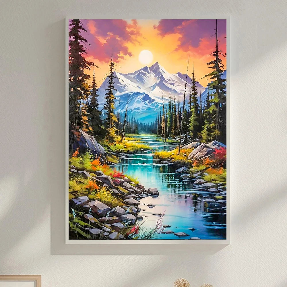 5D Diamond Art Painting by numbers  Landscape Mosaic Cross Stitch