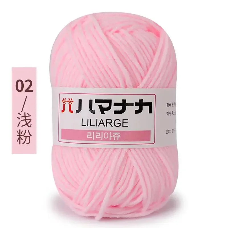 Milk Sweet Soft Cotton Baby Knitting Wool Yarn Thick Yarn