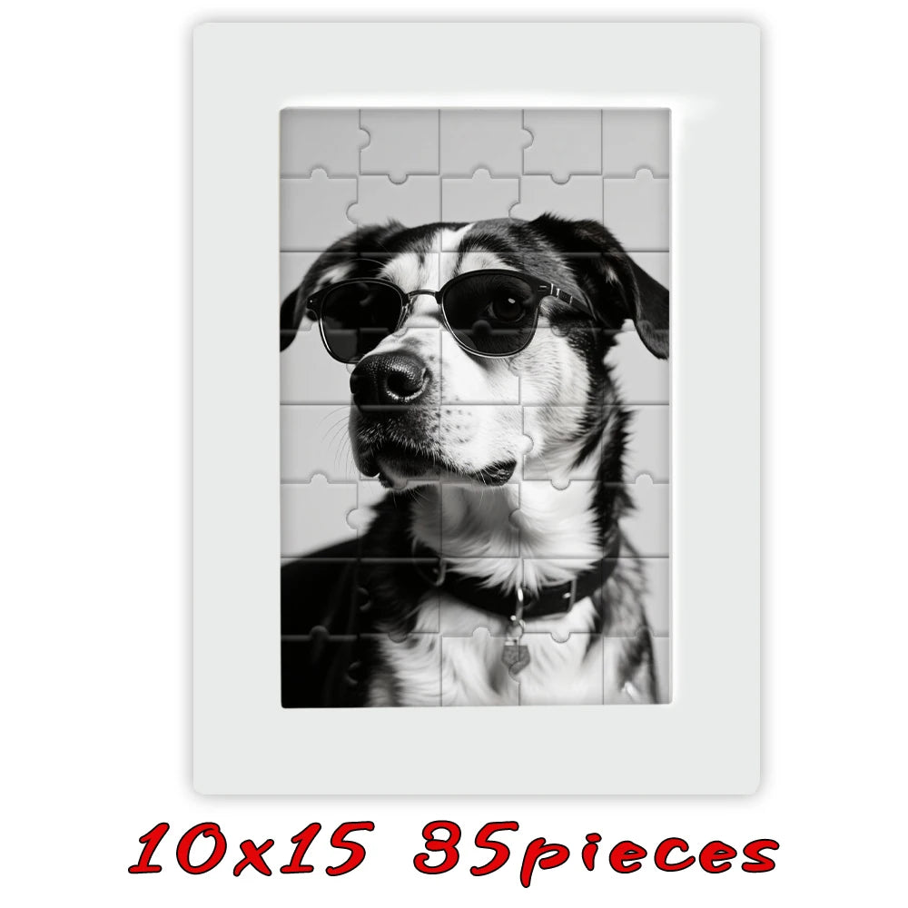 【Custom Framed Wooden Puzzles, Custom Graduation Photo Puzzles as Gifts, Personalized, Multiple Color Sizes Wooden Frames, Gifts