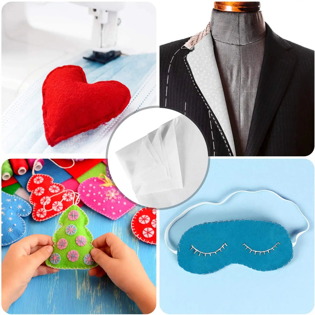 50*100CM Iron-On Fusible Fleece Interfacing Adhesive Cotton Batting Filler