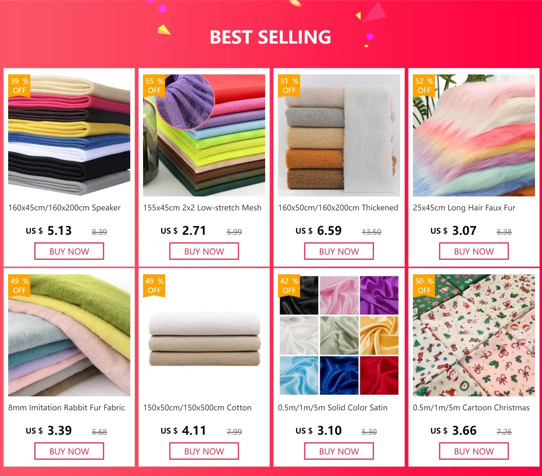 Long Hair Faux Fur Fabric