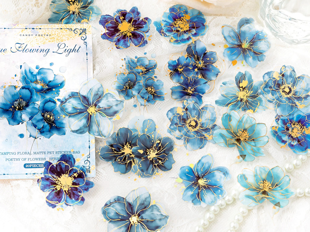 120pcs PET Sticker Pack Flower Poem Series Decoration Stickers DIY Calendar Scrapbook Diary