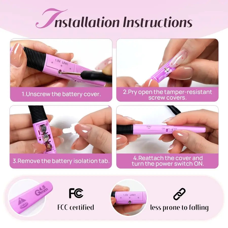 Light Up Crochet Hook with Battery