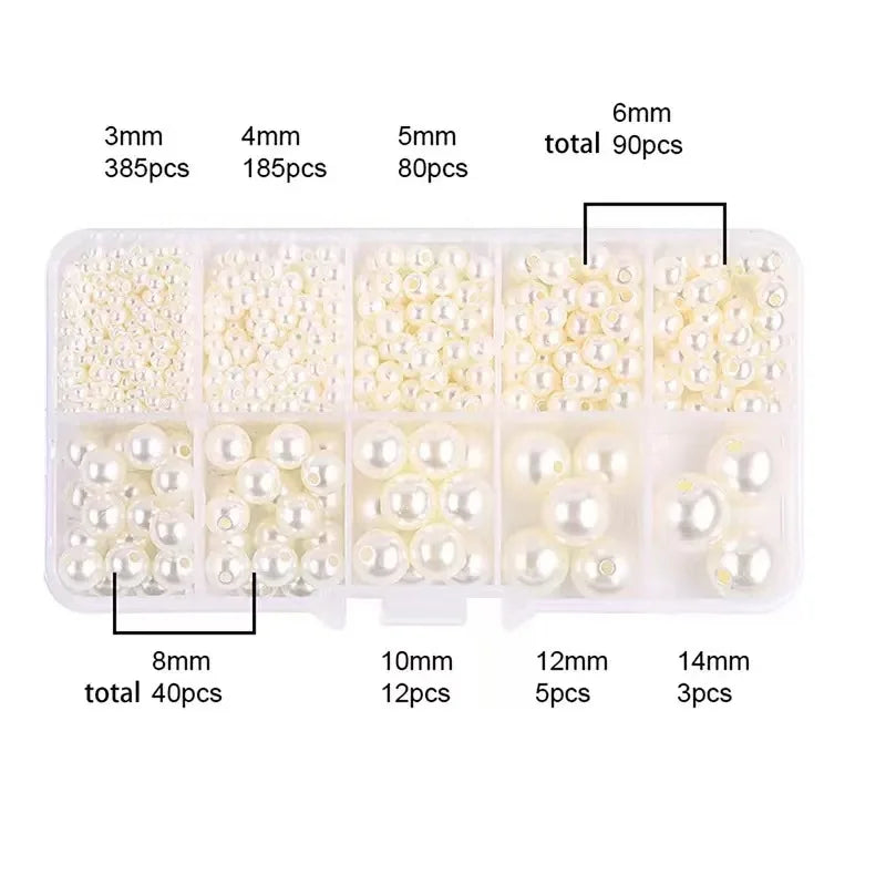 300/500pcs/800 CCB ABS Beads for Jewelry Making kit