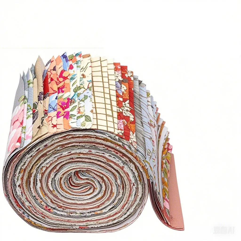 Colorful Printed Precuts Fabric Jelly Rolls Sewing Material Cotton Strip DIY Cotton Patchwork Strips