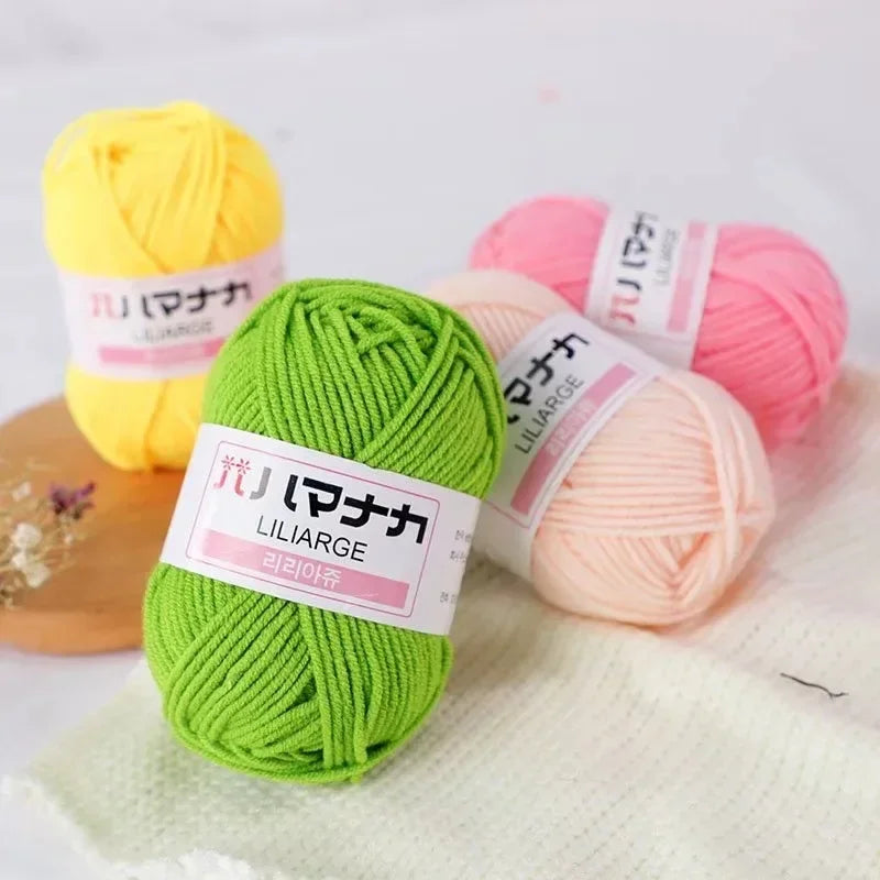 Milk Sweet Soft Cotton Baby Knitting Wool Yarn Thick Yarn