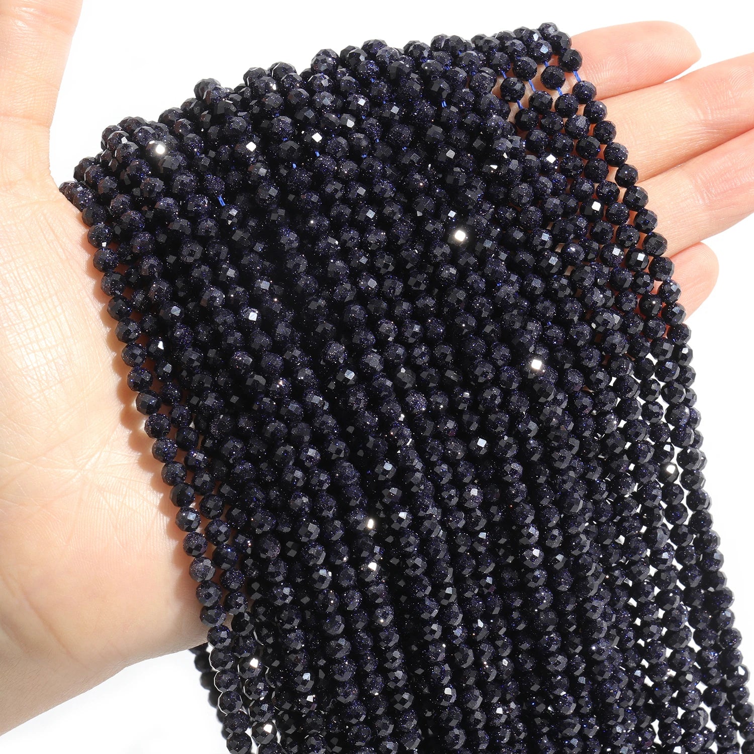 Faceted Natural Stone Beads Faceted Amazonite Aquamarine Opal Labradorite Loose Spacer Bead
